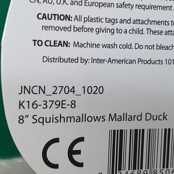 AVERY THE MALLARD SQUISHMALLOW 8” NWT - Picture 6 of 8